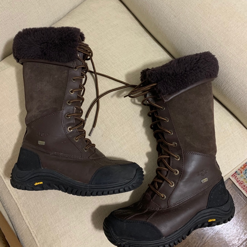 Ugh Adirondack Tall Boot 7 chocolate brown